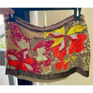 All Saints Beaded and Sequin Skirt